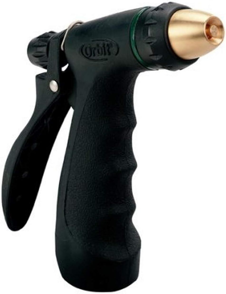 Orbit Brass Tip Adjustable Pistol Hose Spray Nozzle