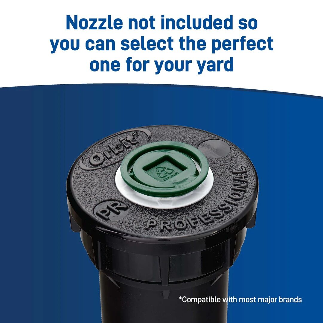Orbit Pro Pressure-Regulating 2-In Pop-Up 0°-360° Pattern Spray Head Sprinkler, 15-Ft
