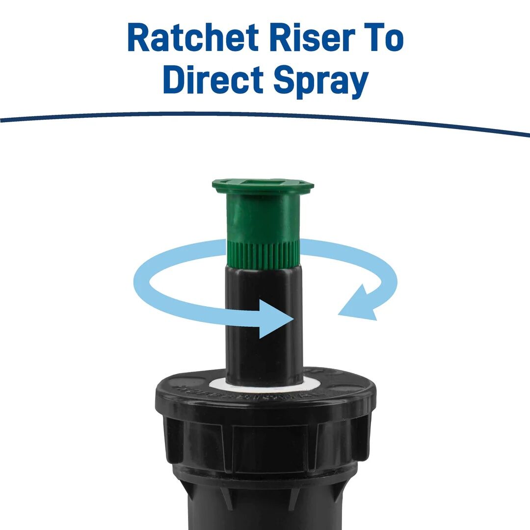 Orbit Pro Pressure-Regulating 4-In Pop-Up 0°-360° Pattern Spray Head Sprinkler, 15-Ft