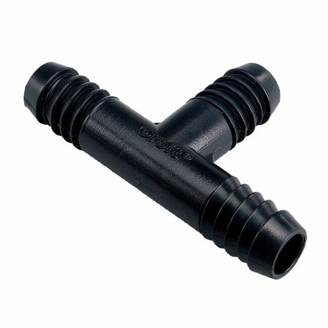 Orbit Riser-Flex Spiral Barb Sprinkler Swing Pipe Tee, 1/2-In Barb