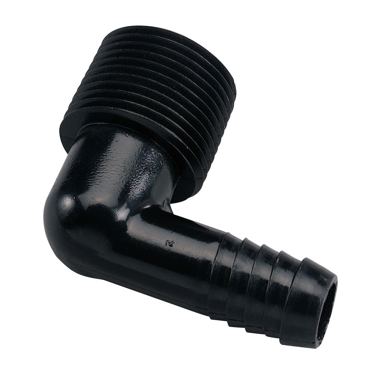 Orbit Riser-Flex Spiral Barb Sprinkler Swing Pipe Elbow, 3/4-In MPT x 1/2-In Barb