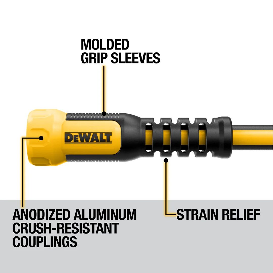 DEWALT Professional Grade Heavy-Duty Water Hose, 500 PSI, 5/8-In x 50-Ft