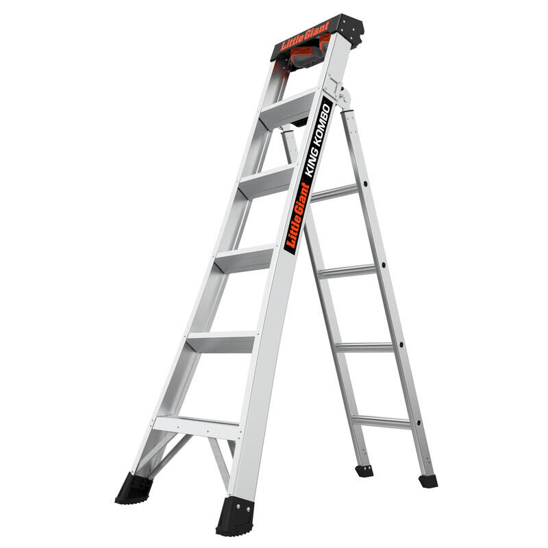 Little Giant King Kombo 2.0 Professional Aluminum 3-In-1 Ladder, Type IA, 300-Lb, 6-Ft