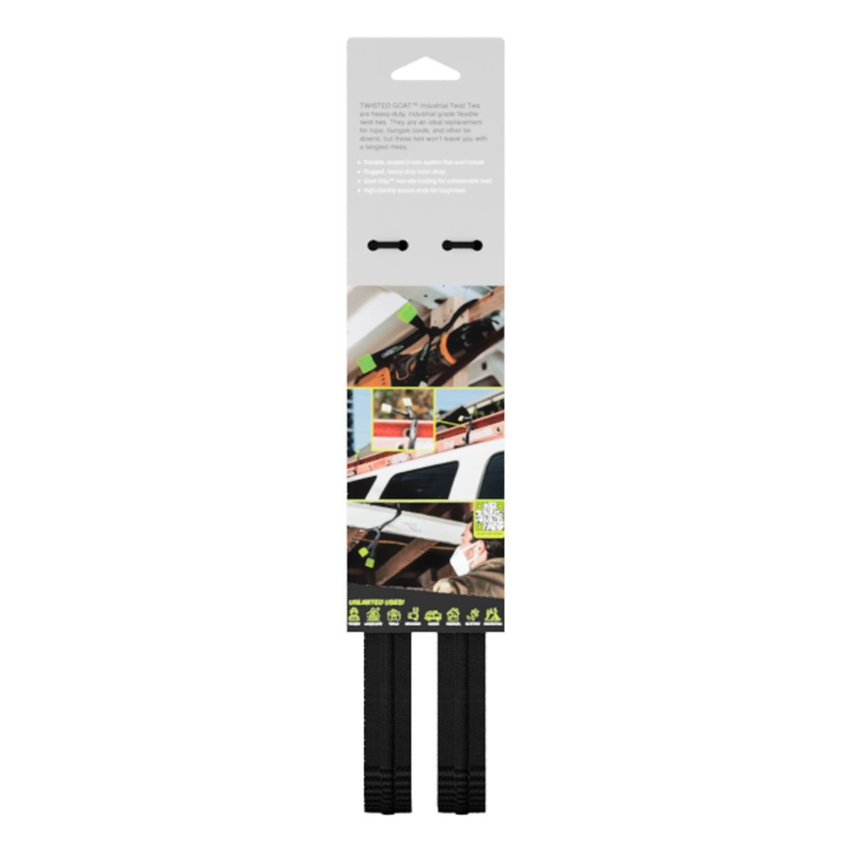 Twisted Goat Black Twist Ties, 3-Ft, 2-Pk