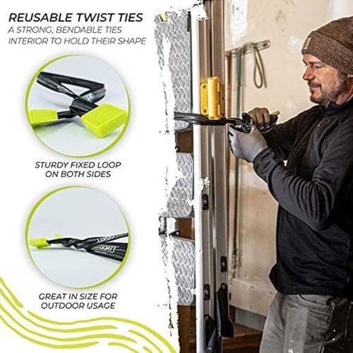 Twisted Goat Industrial Steel Core Twist Ties Starter Pack, 3-Ft / 6-Ft / 10-Ft, 3-Pk