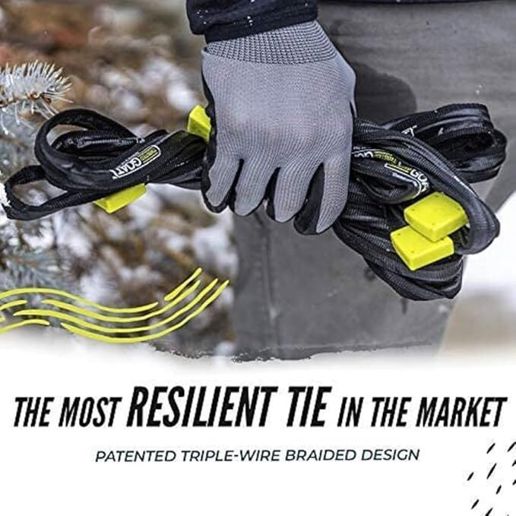 Twisted Goat Industrial Steel Core Twist Ties Starter Pack, 3-Ft / 6-Ft / 10-Ft, 3-Pk