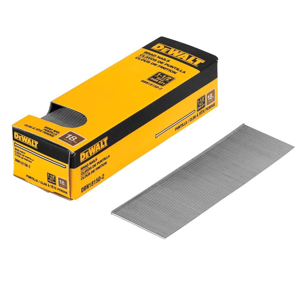 DEWALT 18 Gauge Brad Nails, 2-In, 2500-Ok