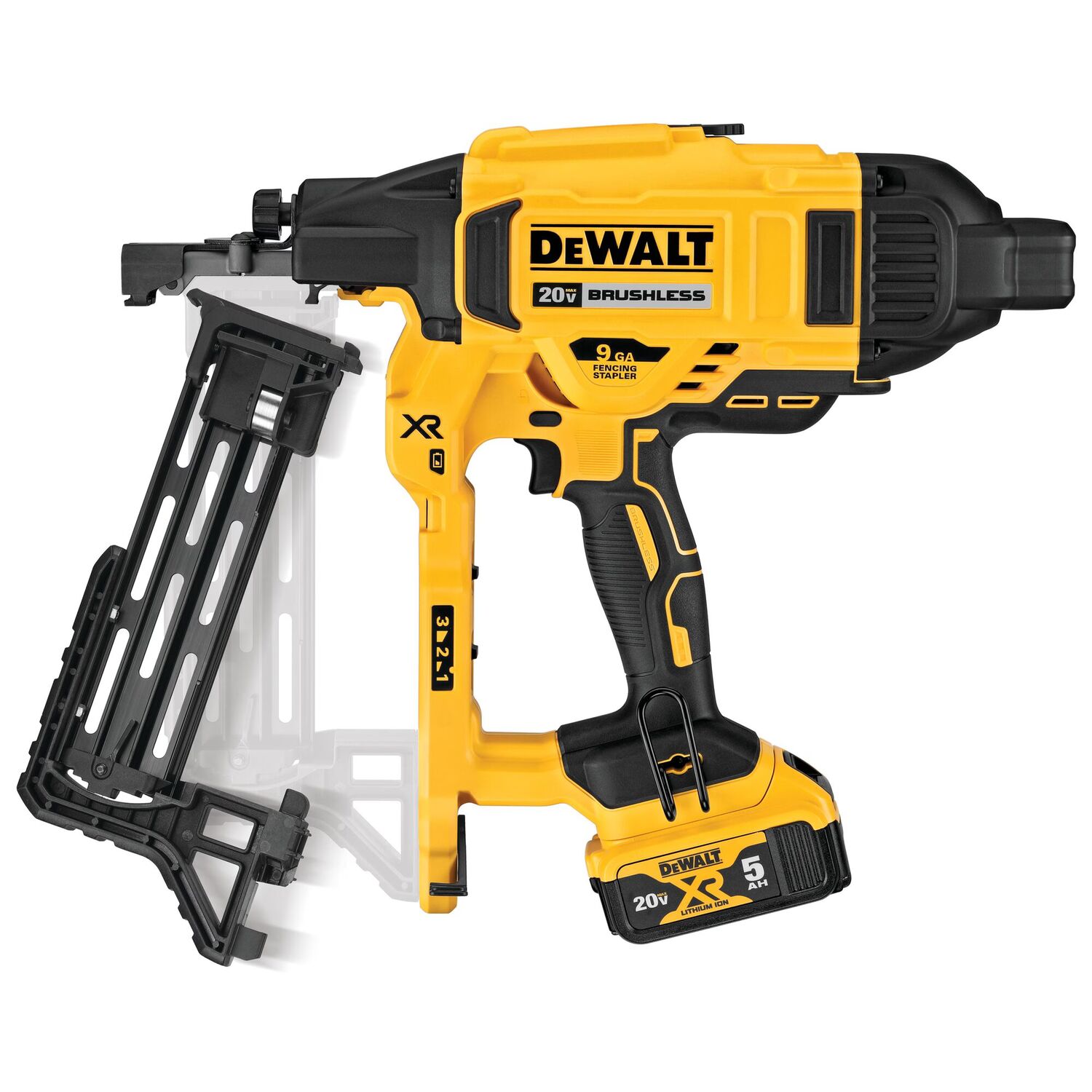 DEWALT 20-V Max XR Fencing Stapler Kit, 9-Gauge