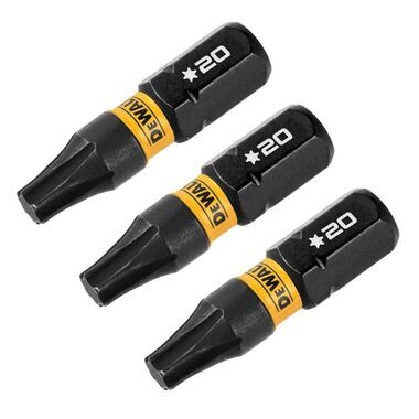 DEWALT FLEXTORQ Impact Screwdriving Bits, T20, 3-Pk