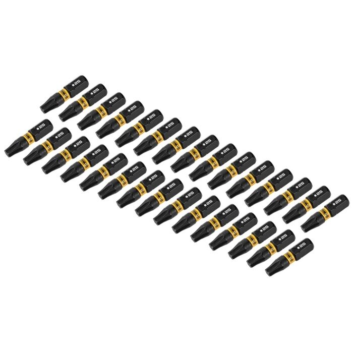 DEWALT FlexTorq Star-25 Bits, 1-In, 30-Pk