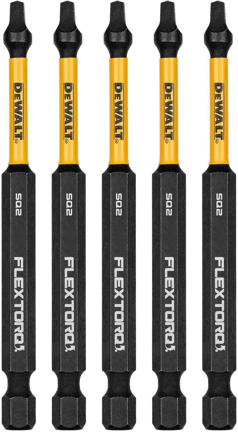 DEWALT Flextorq SQ2 Impact Screwdriving Bit, 3 1/2-In, 5-Pk