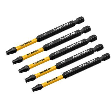 DEWALT FLEXTORQ Impact Screwdriving Bits, T25, 5-Pk