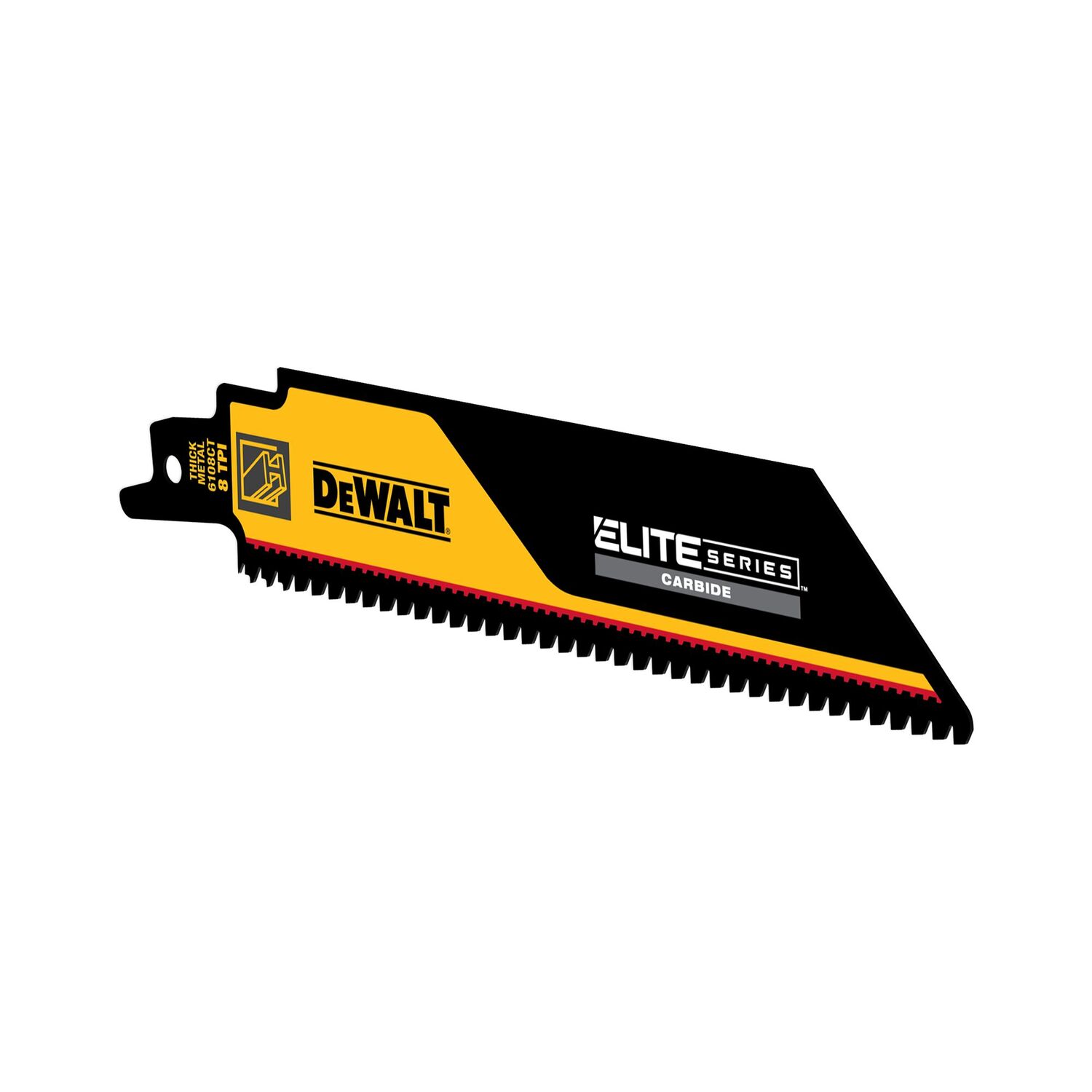 DEWALT ELITE SERIES Metal Cutting Carbide Tipped Reciprocating Saw Blades, 10-Pk