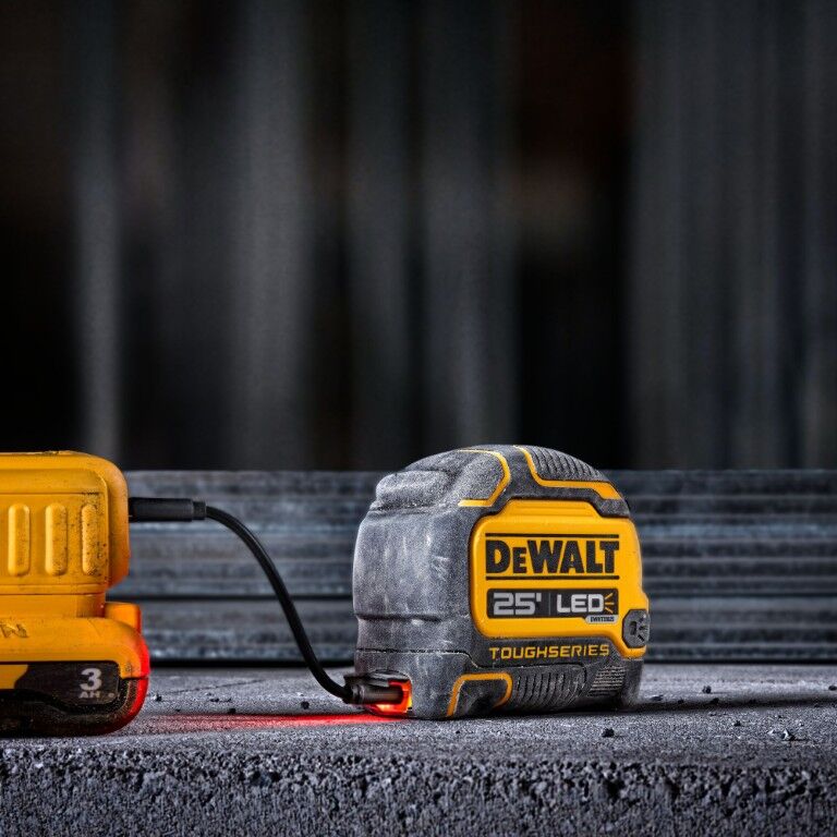 DEWALT Toughseries Lighted Tape Measure, 25-Ft