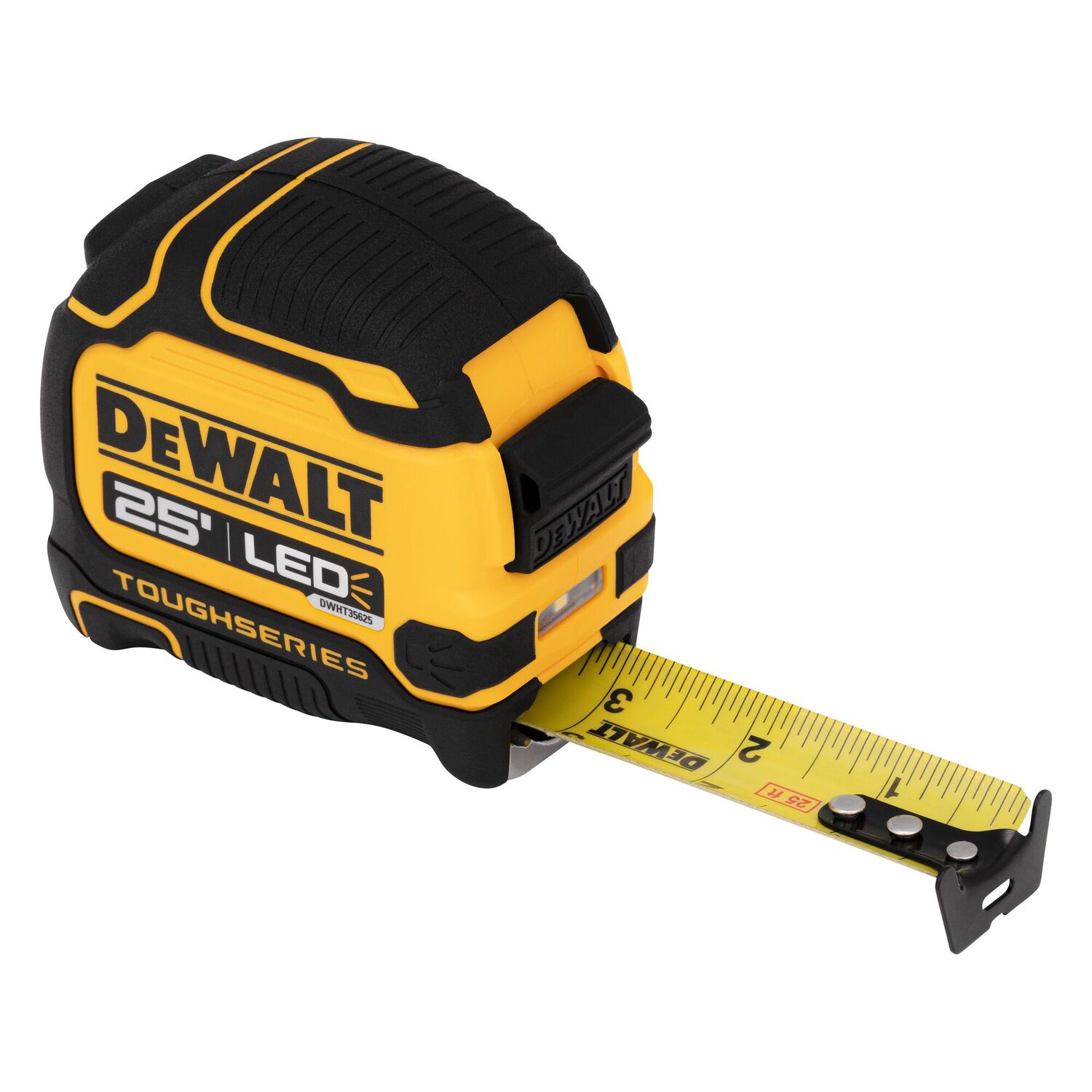 DEWALT Toughseries Lighted Tape Measure, 25-Ft