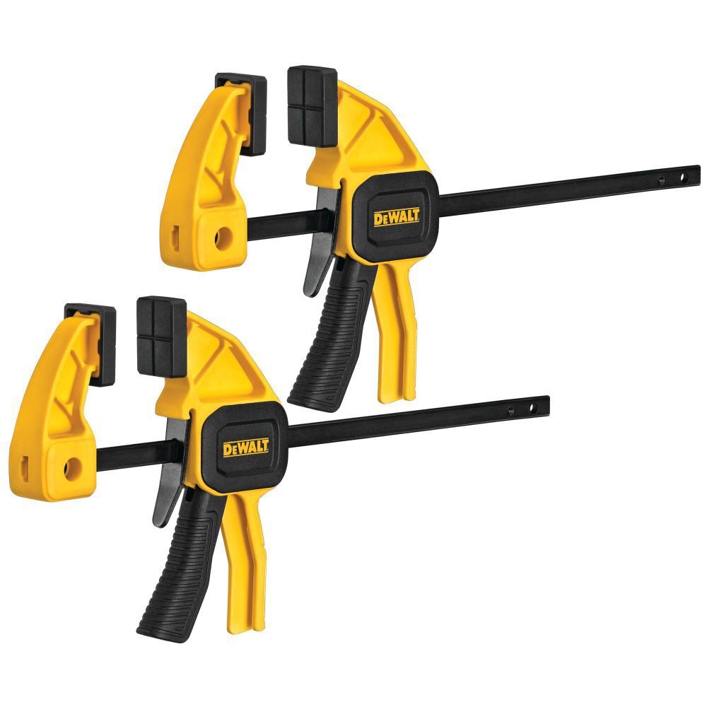 DEWALT Small One-Handed Bar Clamps, 2-Pk