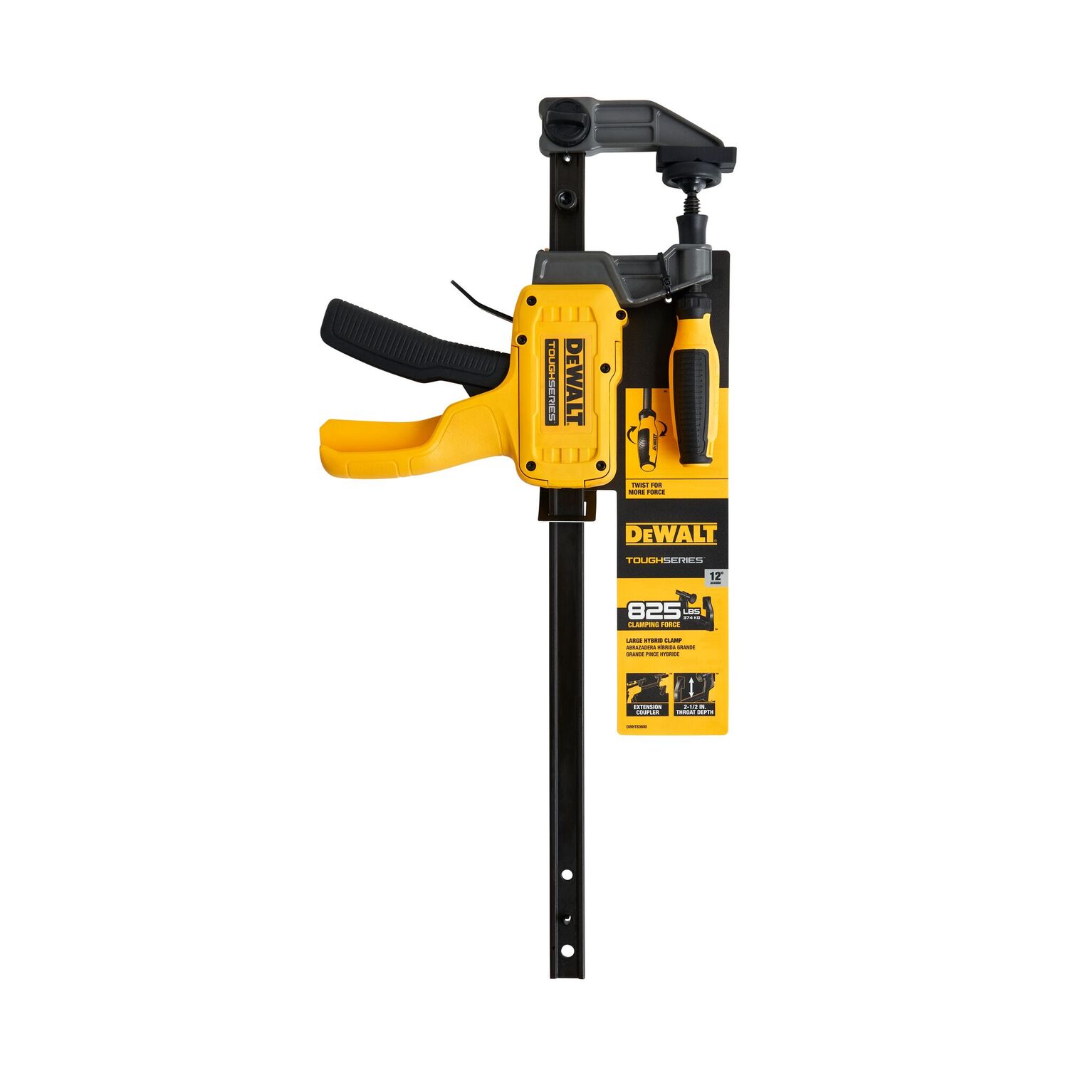 DEWALT ToughSeries Hybrid Clamp, 12-In