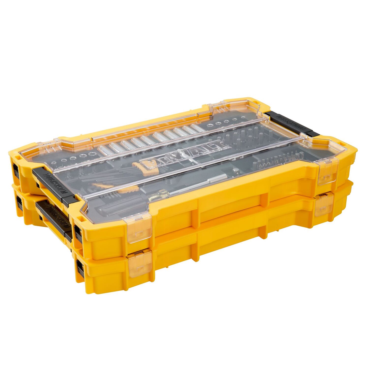 DEWALT 3/8-In And 1/2-In Mechanic Tool Set With ToughSystem 2.0 Tray And Lid, 85-Pc