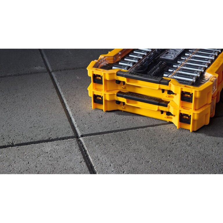 DEWALT 3/8-In And 1/2-In Mechanic Tool Set With ToughSystem 2.0 Tray And Lid, 85-Pc