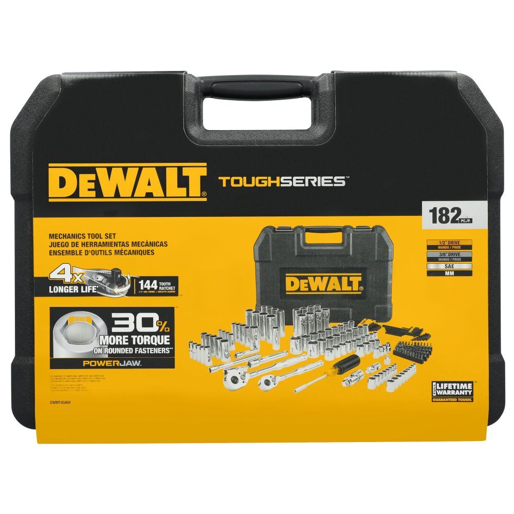 DeWALT Toughseries 3 Drive Mechanics Tool Set, 182-Pc