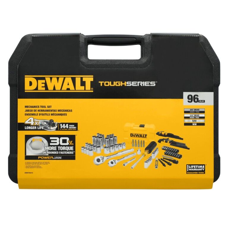 DEWALT ToughSeries 1/4-In And 3/8-In Mechanics Tool Set, 96-Pc