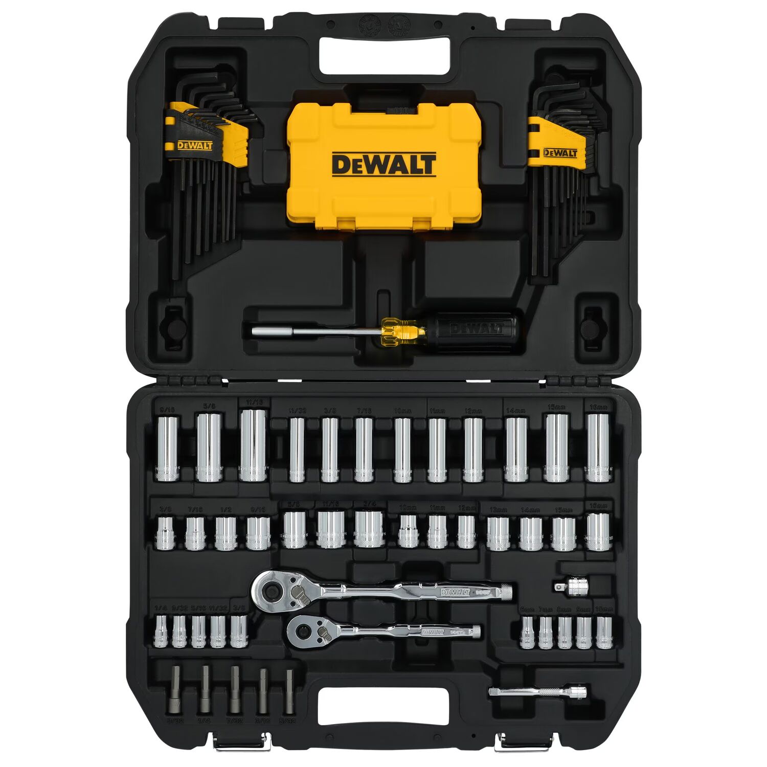 DEWALT ToughSeries 1/4-In And 3/8-In Mechanics Tool Set, 96-Pc