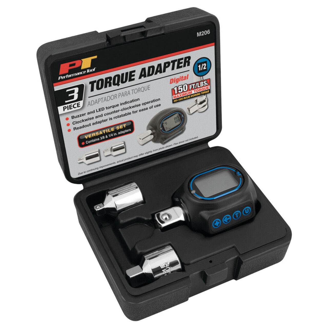 Performance Tool Digital Torque Adapter, 150-Ft