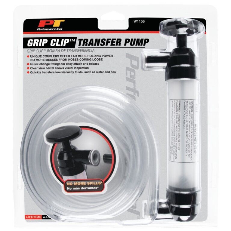 Performance Tool Grip Clip Transfer Pump