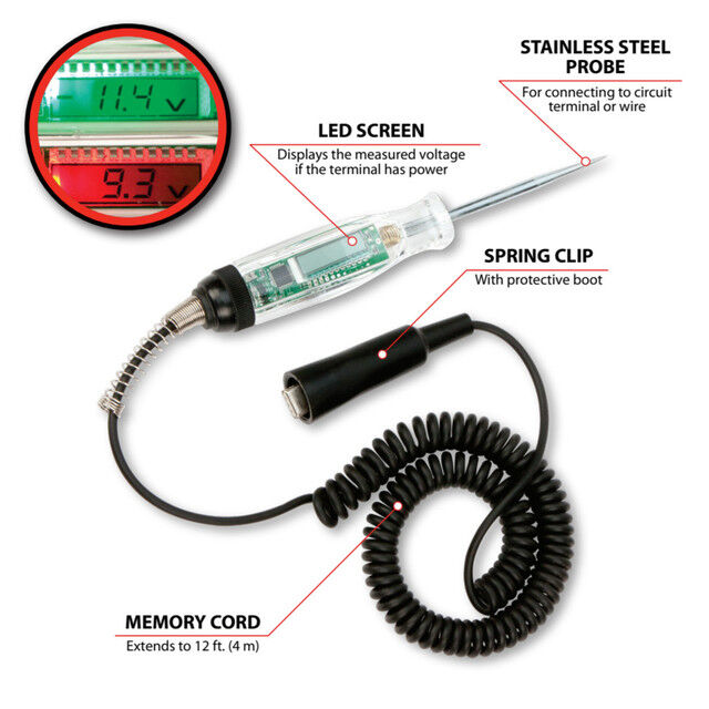Performance Tool LCD Digital Circuit Tester