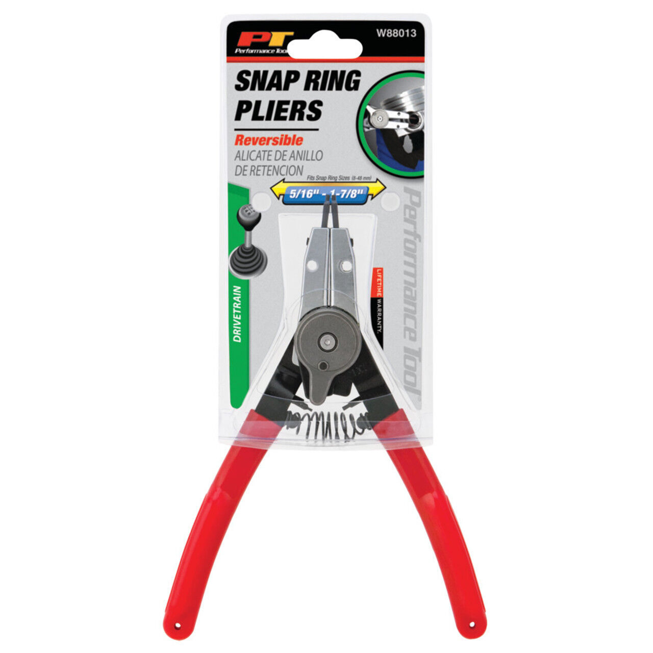 Performance Tool Reversible Snap Ring Pliers