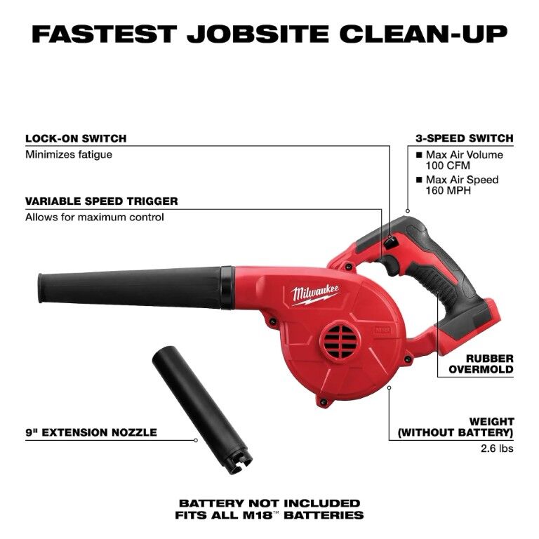 Milwaukee M18 Compact Blower (Tool Only)