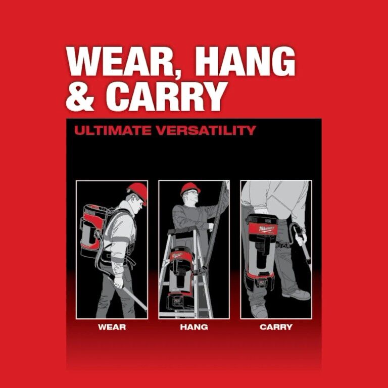 Milwaukee M18 Fuel 3-In-1 Backpack Vacuum, 1-Gal (Tool Only)