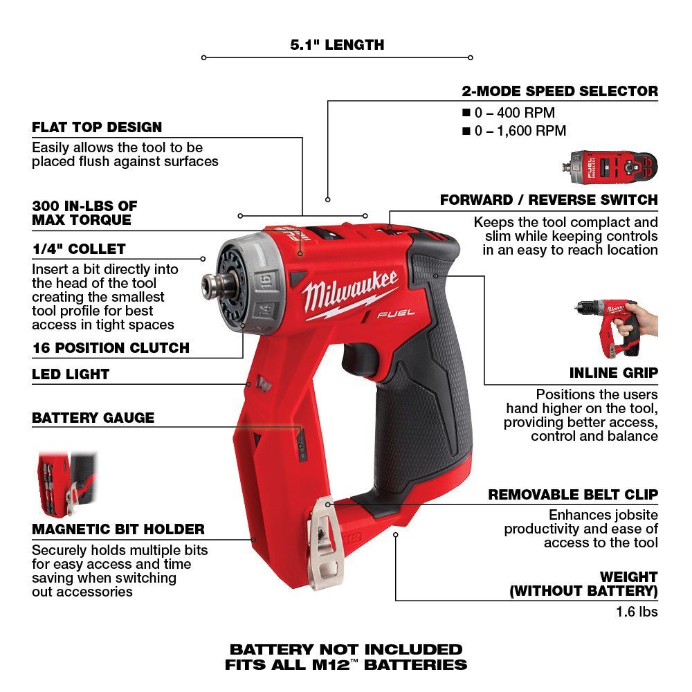 Milwaukee M12 FUEL Installation Drill/Driver