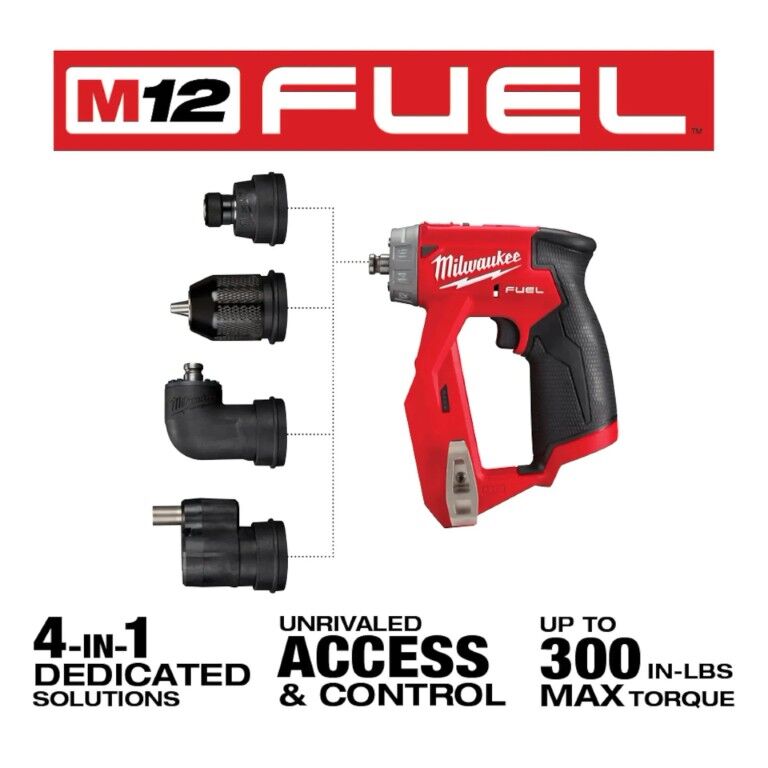 Milwaukee M12 Fuel Installation Drill Driver, 1/4-In & 3/8-In (Tool Only)