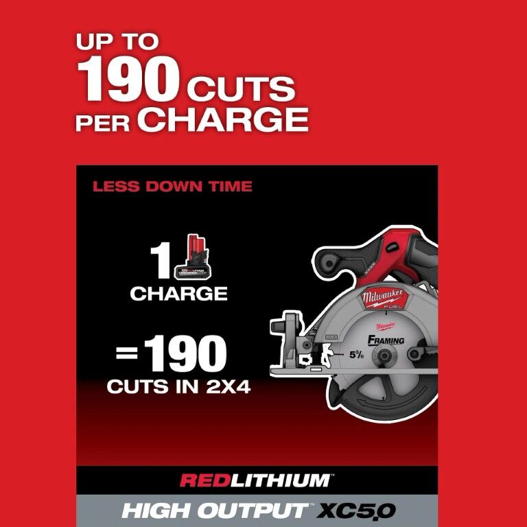 Milwaukee M12 Fuel Circular Saw, 5 3/8-In