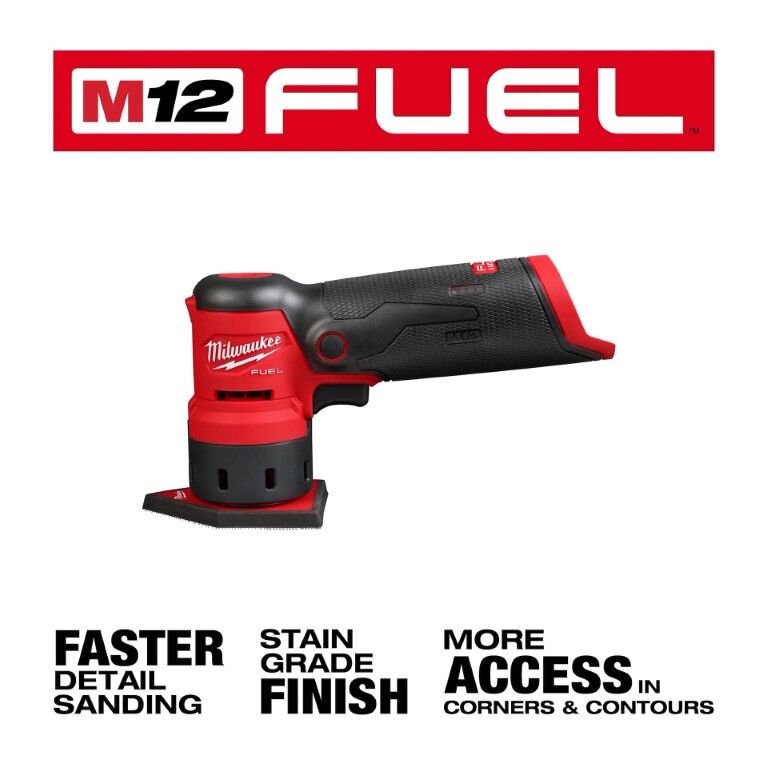 Milwaukee M12 Fuel Orbital Detail Sander (Tool Only)