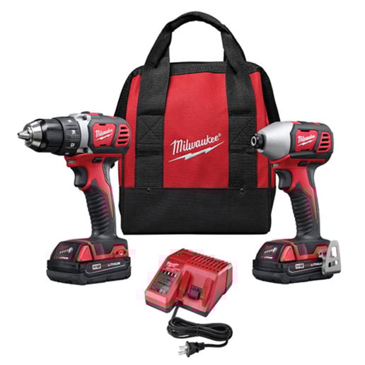 Milwaukee M18 Cordless Lithium-Ion 2-Tool Combo Kit Power Tools