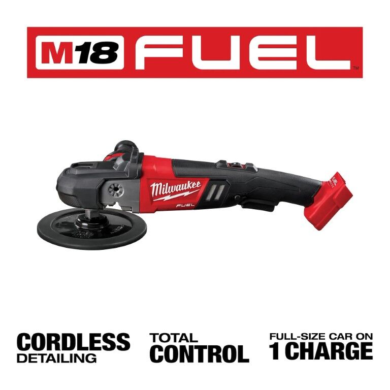 Milwaukee M18 Fuel Variable Speed Polisher, 7-In (Tool Only)