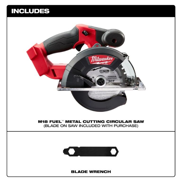 Milwaukee M18 Fuel Metal Cutting Circular Saw, 5 3/8-In - 5 7/8-In (Tool Only)