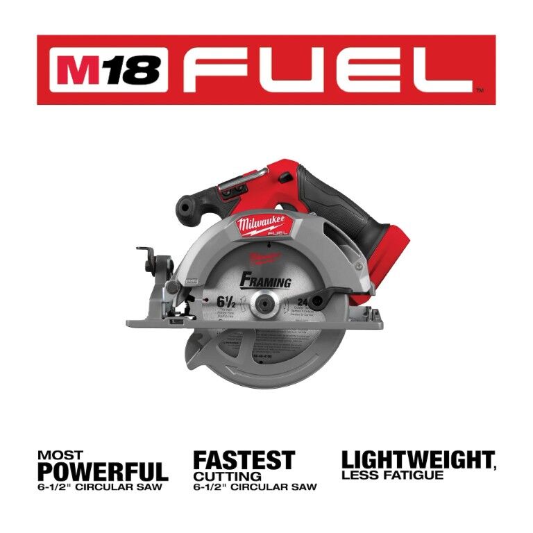 Milwaukee M18 Fuel Circular Saw, 6 1/2-In (Tool Only)