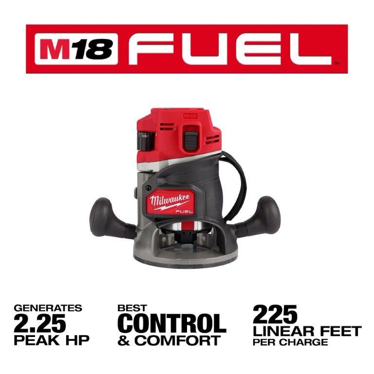 Milwaukee M18 Fuel Router, 1/2-In (Tool Only)