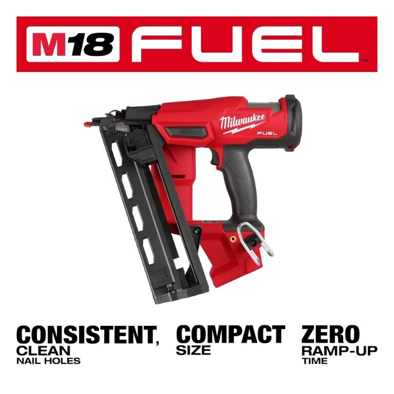 Milwaukee M18 Fuel Angled Finish Nailer, 16-Gauge