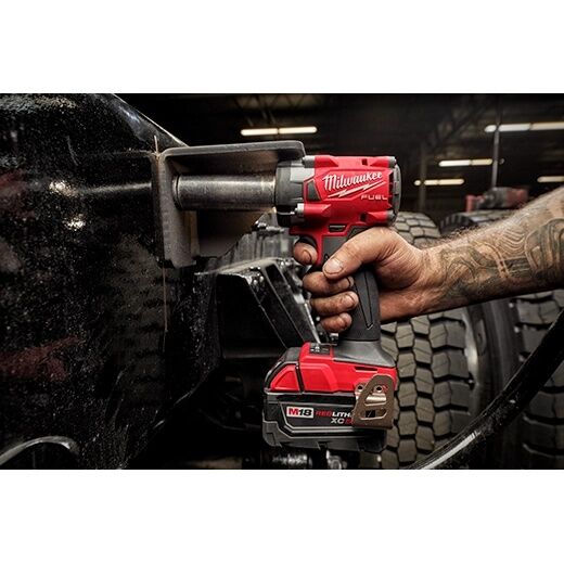 Milwaukee M18 Fuel Compact Impact Wrench With Friction Ring, 3/8-In (Bare Tool)
