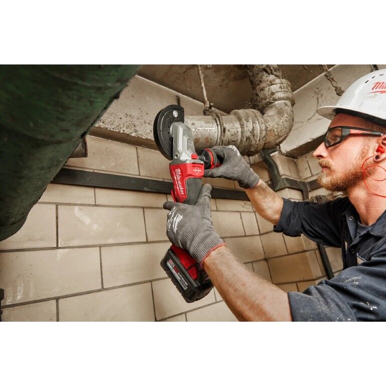 Milwaukee M18 Fuel No-Lock Paddle Switch Flathead Braking Angle Grinder, 5-In (Tool Only)