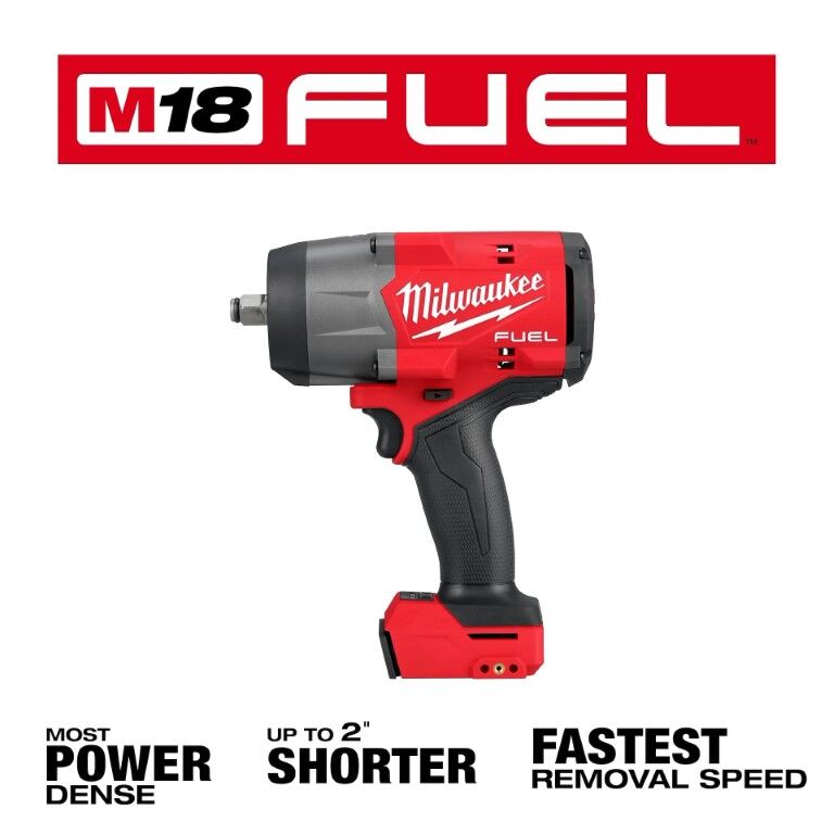 Milwaukee M18 Fuel High Torque Impact Wrench With Friction Ring, 1/2-In (Tool Only)