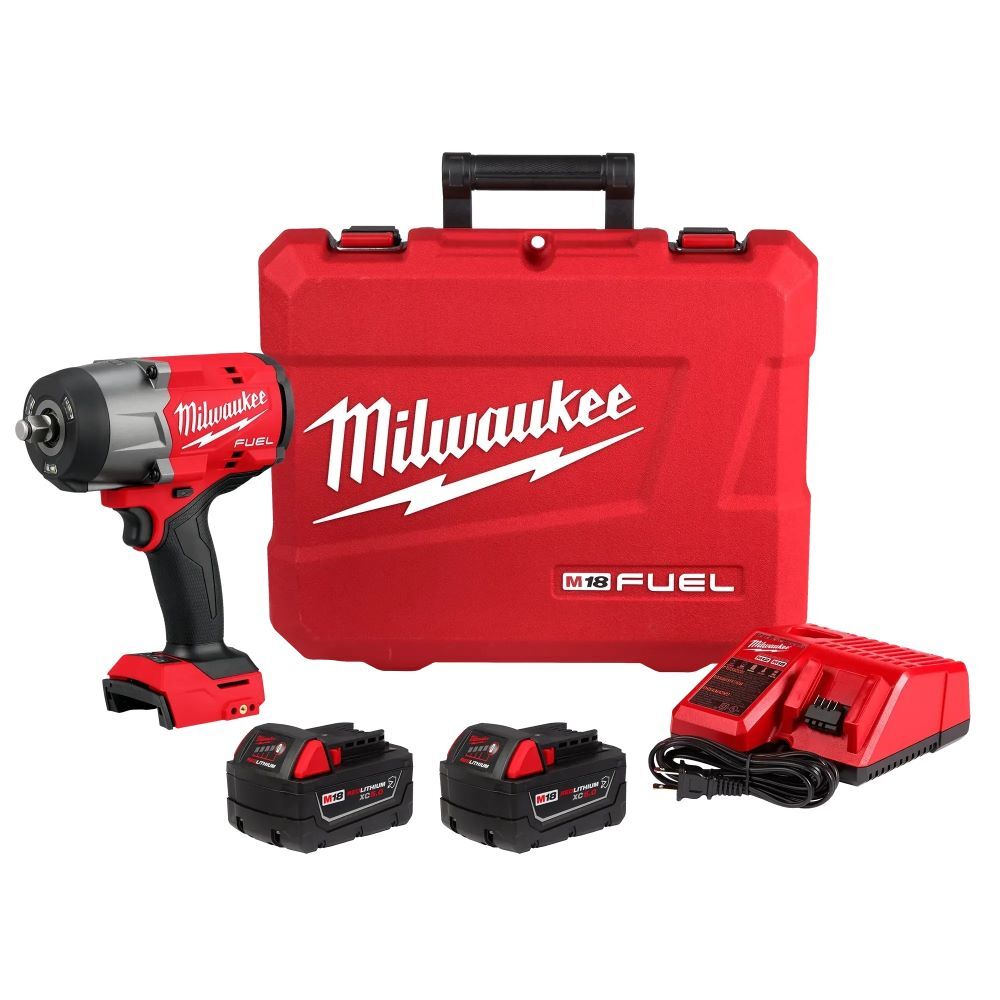 Milwaukee M18 Fuel High Torque Impact Wrench with Fiction Ring Kit, 1/2-In