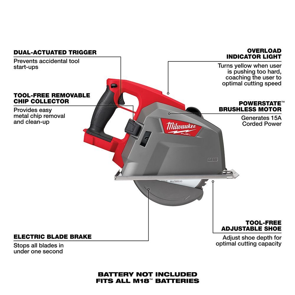 Milwaukee M18 FUEL 8-In Metal Cutting Circular Saw