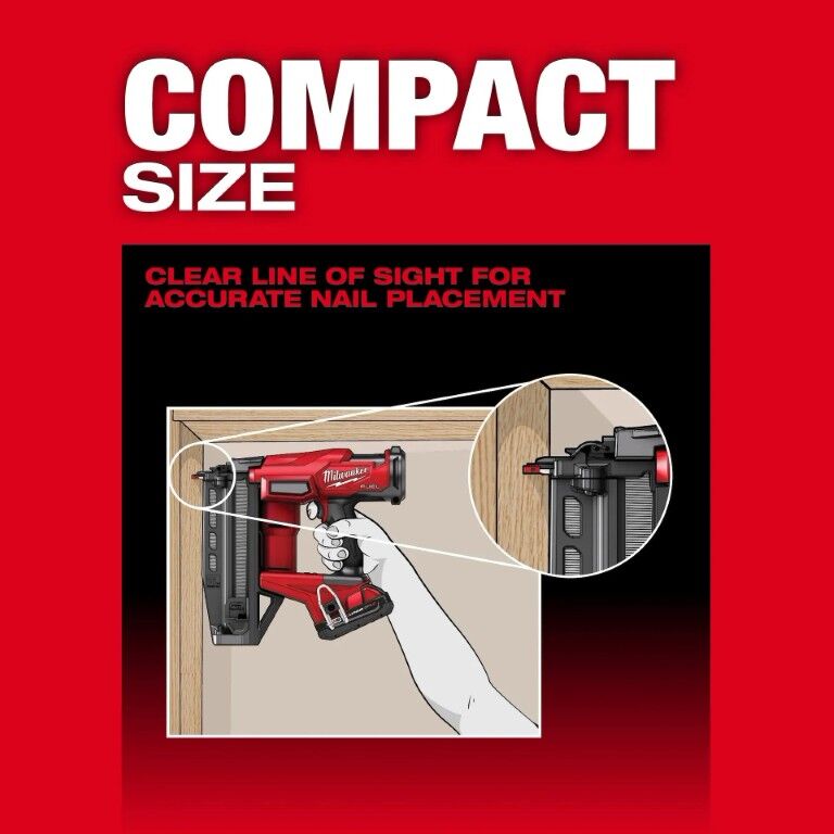 Milwaukee M18 Fuel Straight Finish Nailer, 16-Gauge (Tool Only)