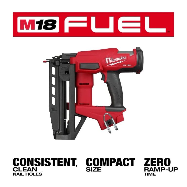 Milwaukee M18 Fuel Straight Finish Nailer, 16-Gauge (Tool Only)