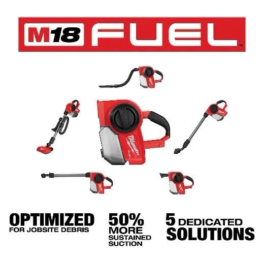 Milwaukee M18 FUEL 18-V Compact Vacuum, .25-Gal